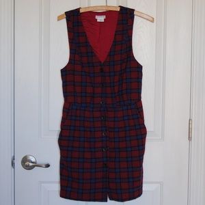 Vintage Red and Blue Plaid Dress size 2